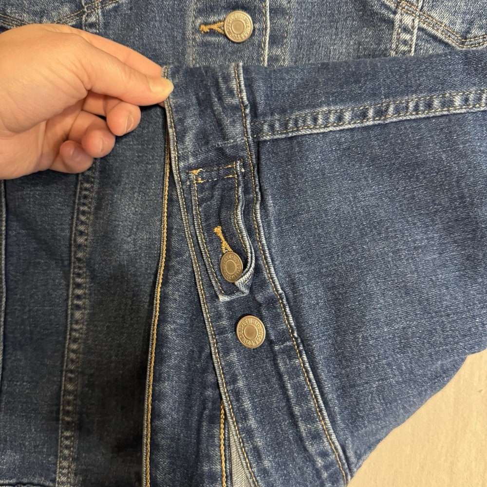 Levi's Women's 3X Denim Trucker Jacket Plus Size Blue Stretch 77994-0049 3XL - Picture 8 of 13